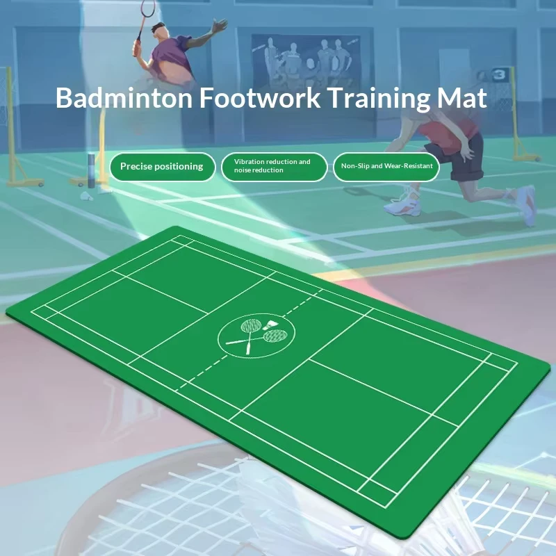 Custom Badminton & Table Tennis Training Mat Non Slip Soundproof Wear Resistant Indoor Outdoor Sports Flooring