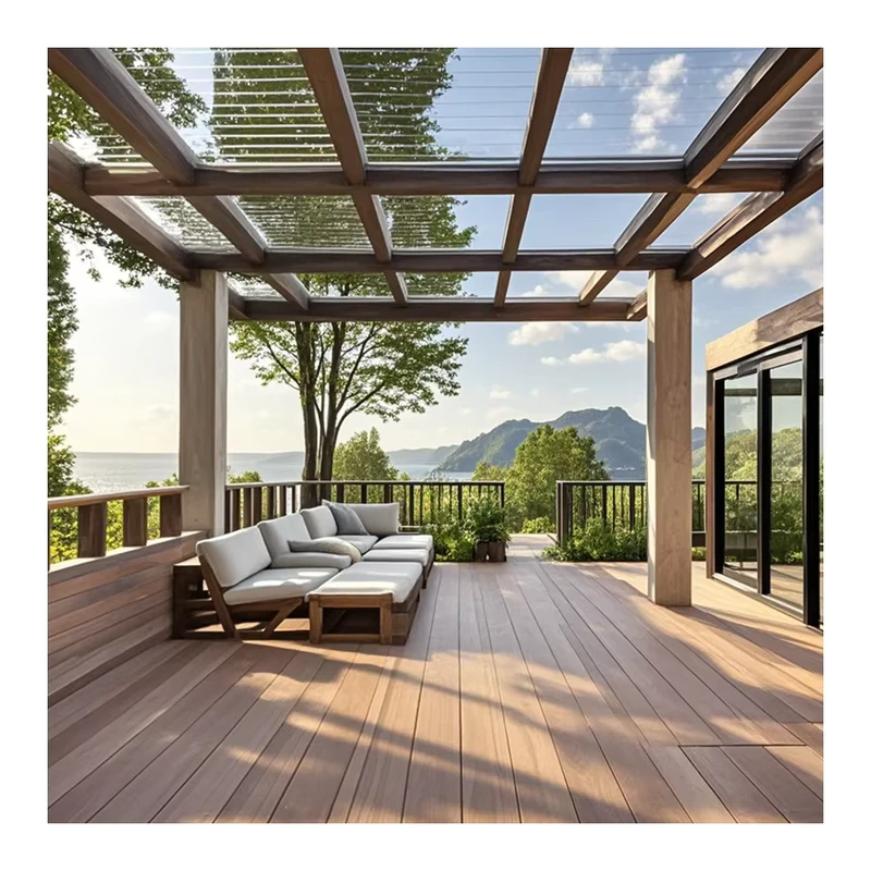 Custom Color Waterproof Panel building material composite decking for Garden