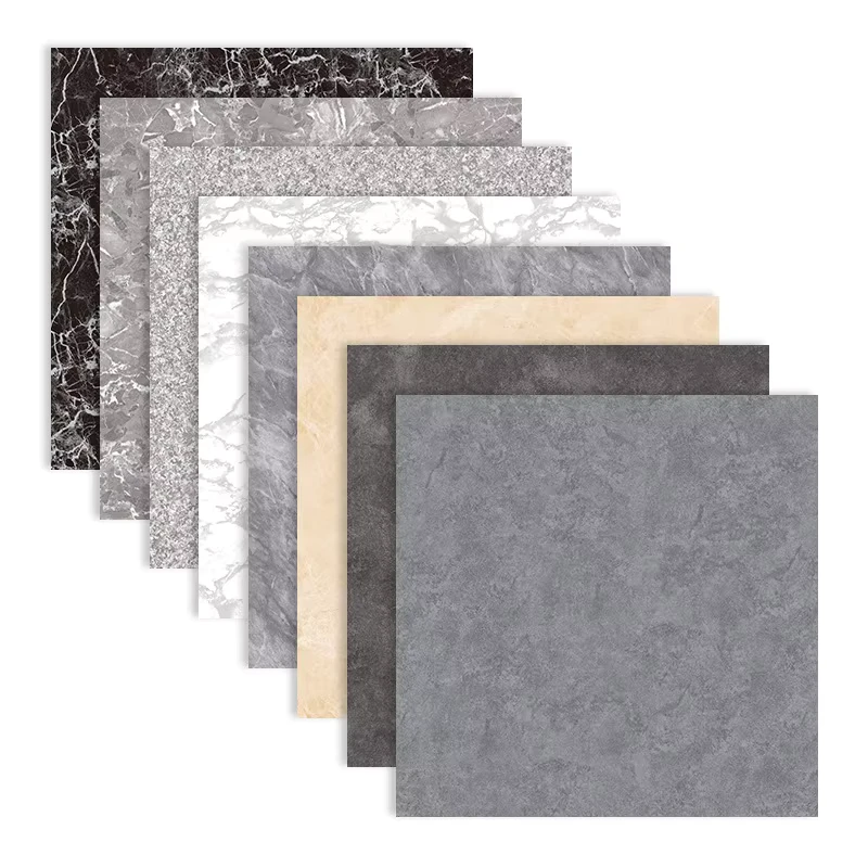Custom Modern Silk-Texture Paper & PVC Self-Adhesive Wear-Resistant Non-Slip Flooring for Apartment Dining Rooms Cement Floors