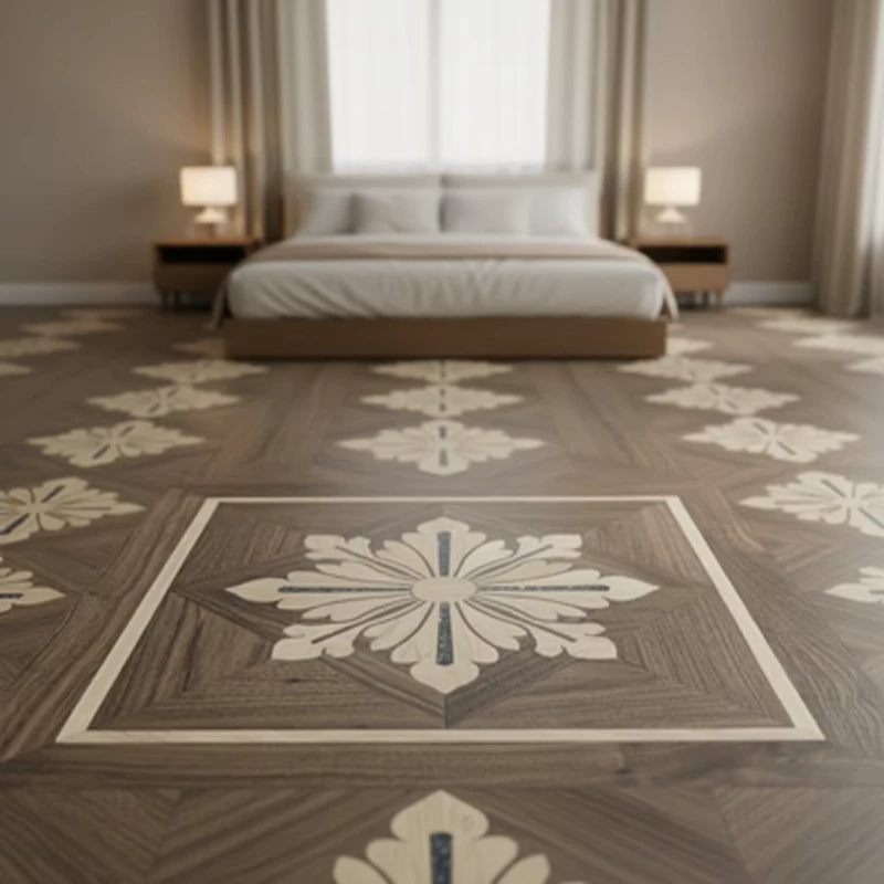 Custom Parquet Flooring French Pattern Flooring Engineered Wood for Elegant Interiors Modern Designed Parquet Floor