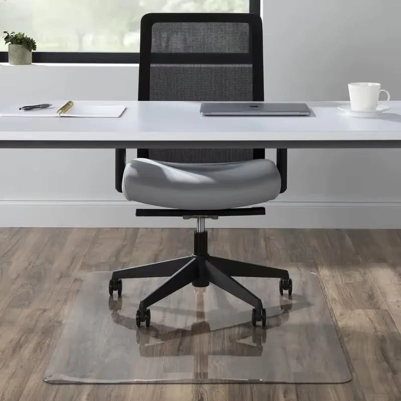Custom Plastic PVC Transparent Rolling Office Chair Mat Home Office Floor Protector Mat