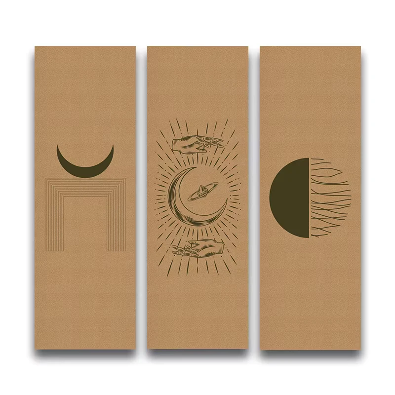 Custom Printed Anti slip Portugal Eco Friendly Tpe Cork Yoga Mats Set 8mm Gym Fitness Mat