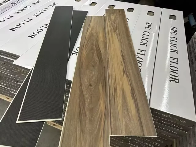 Custom SPC Vinyl Flooring Anti-Slip Plain Waterproof with EVA Pad for Residential & Commercial Projects