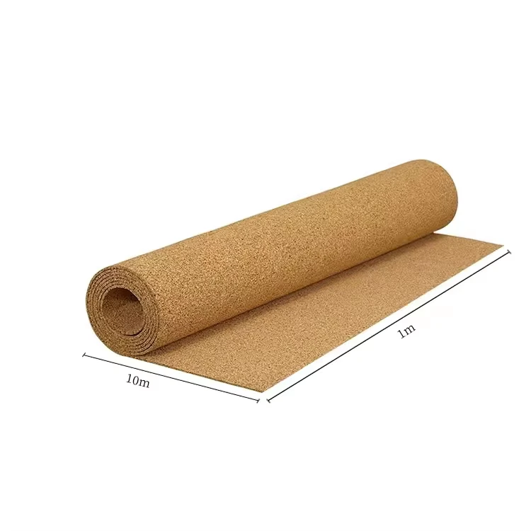 Custom Size Natural Cork Flooring Roll With High Elasticity for Flooring and Wall Covering