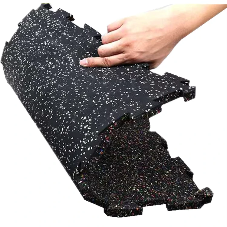 Custom Thick Cushioning Indoor Outdoor Gym Sport Flooring Puzzle Tile EPDM Rubber Protective Matting Durable Floor Mats