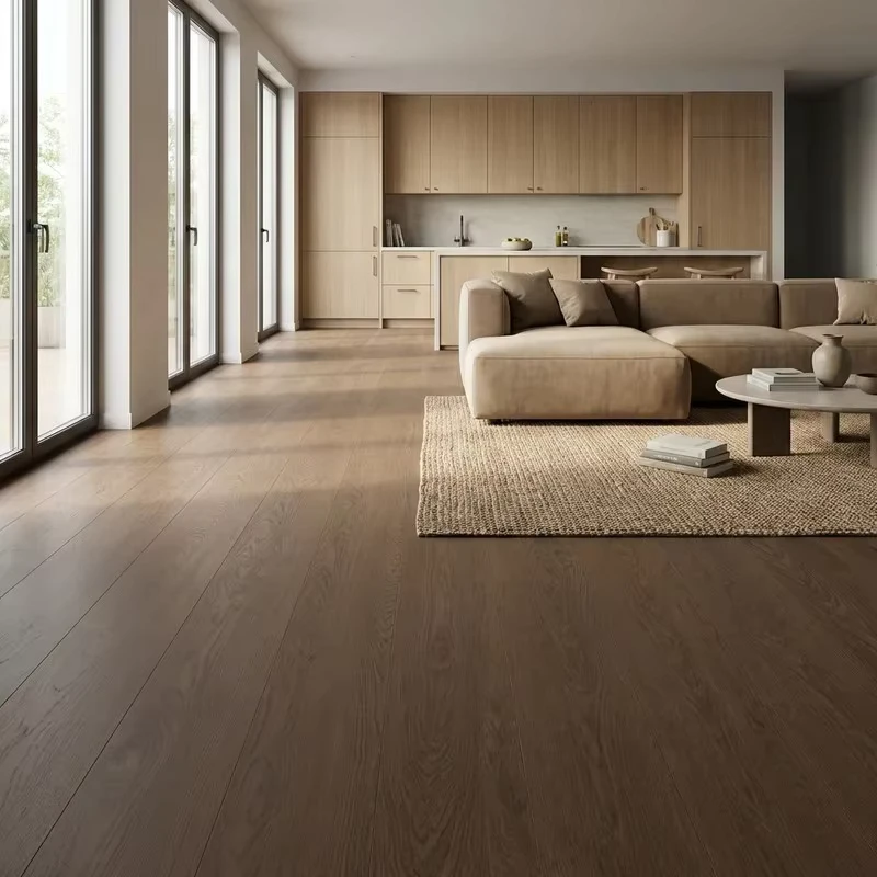Custom10 Inch Wide French Smoked White Oak Multilayer Engineered Wood Flooring and Hardwood Floor for Home Decoration Project