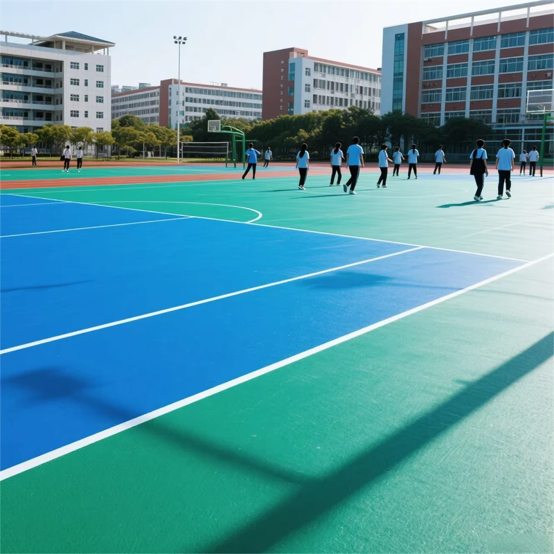 Customizable Design Multi Sport Floor Silicon PU Rubber for Enterprise Activity Halls for Basketball Badminton Other Sports