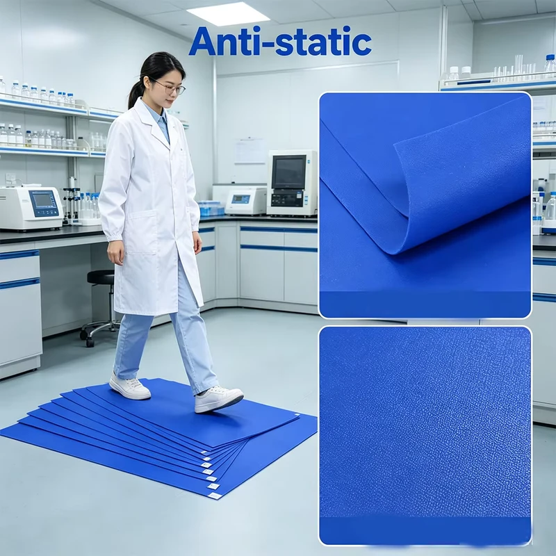 Customizable High Viscosity Anti Static Sticky Floor Mat for Cleanroom Entrance Laboratory and Electronic Manufacturing Facility