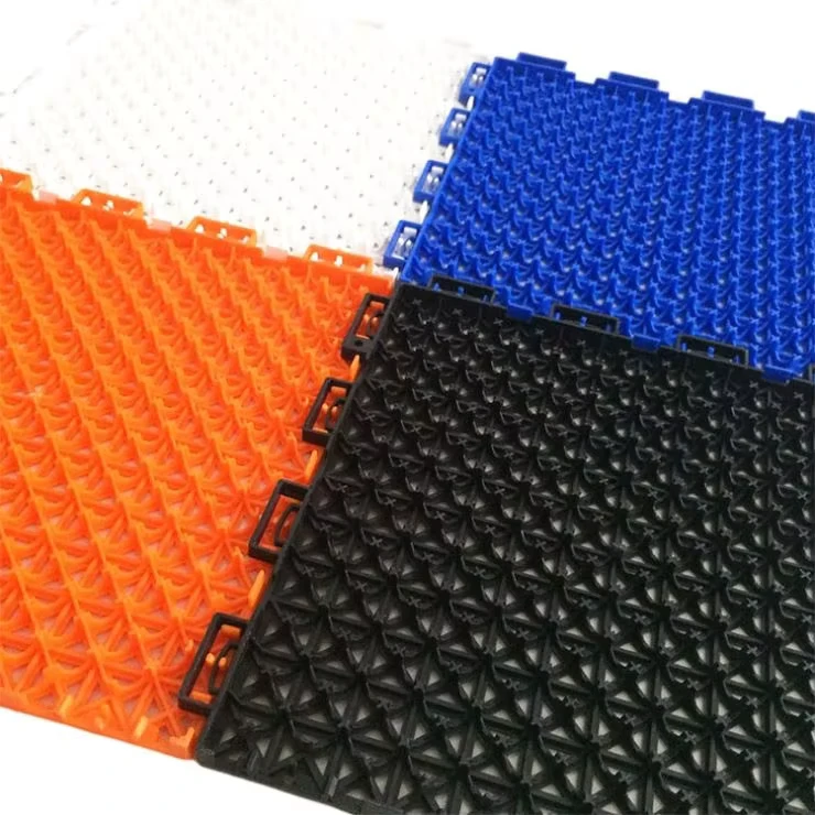 Customizable Modern Style Anti-Slip PP Vinyl Flooring Tiles for Outdoor Sports and Hotel Basketball Courts