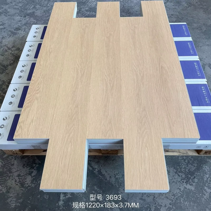 Customizable Wood Texture SPC Flooring Durable & Low Maintenance Click Lock Stone Plastic Flooring