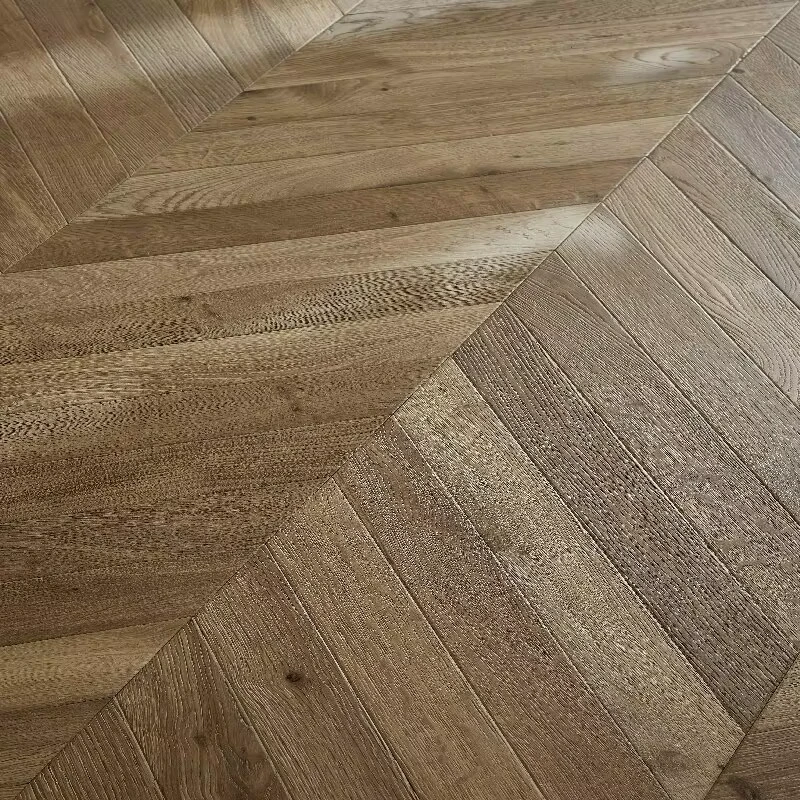 Customizable multi layer solid wood laminate flooring with click lock mounted bar herringbone fishbone shaped uphold flooring