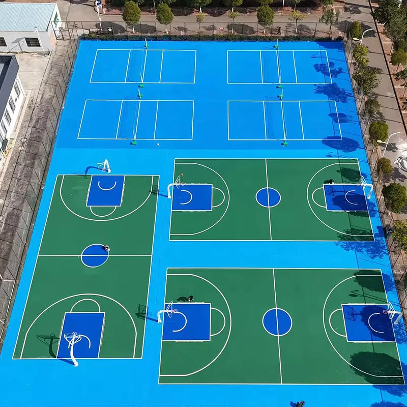 Customized Eco Friendly Anti Slip Rubber Commercial Gym Flooring Interlocking Padding Tiles for Outdoor Soccer Tennis Court Gym
