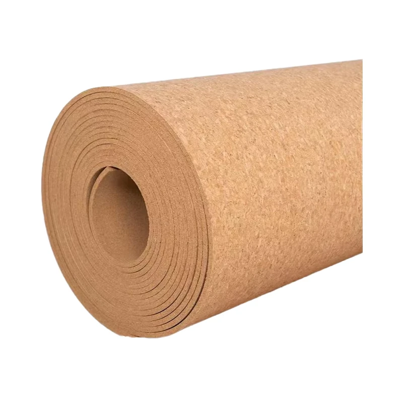 Customized Natural Wood Eco friendly Cork Underlayment Sheet Cork Roll Cork Flooring With Heat Sound Insulation Home Decoration