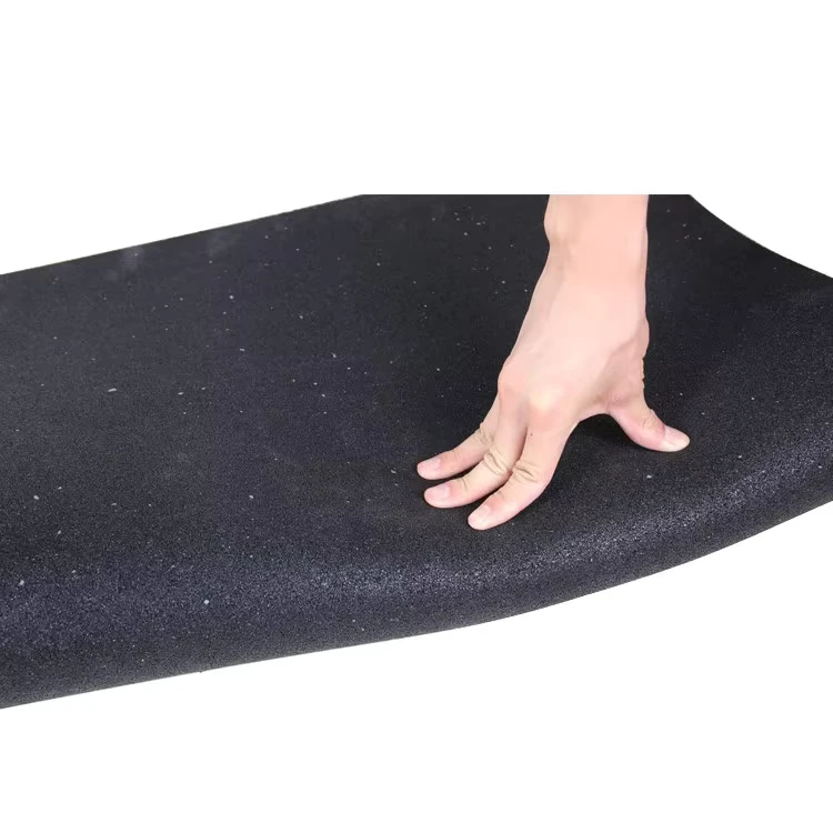 Customized Plain Black Gym Rubber Mat Fire Resistant Sports Protective Flooring for Gymnasiums