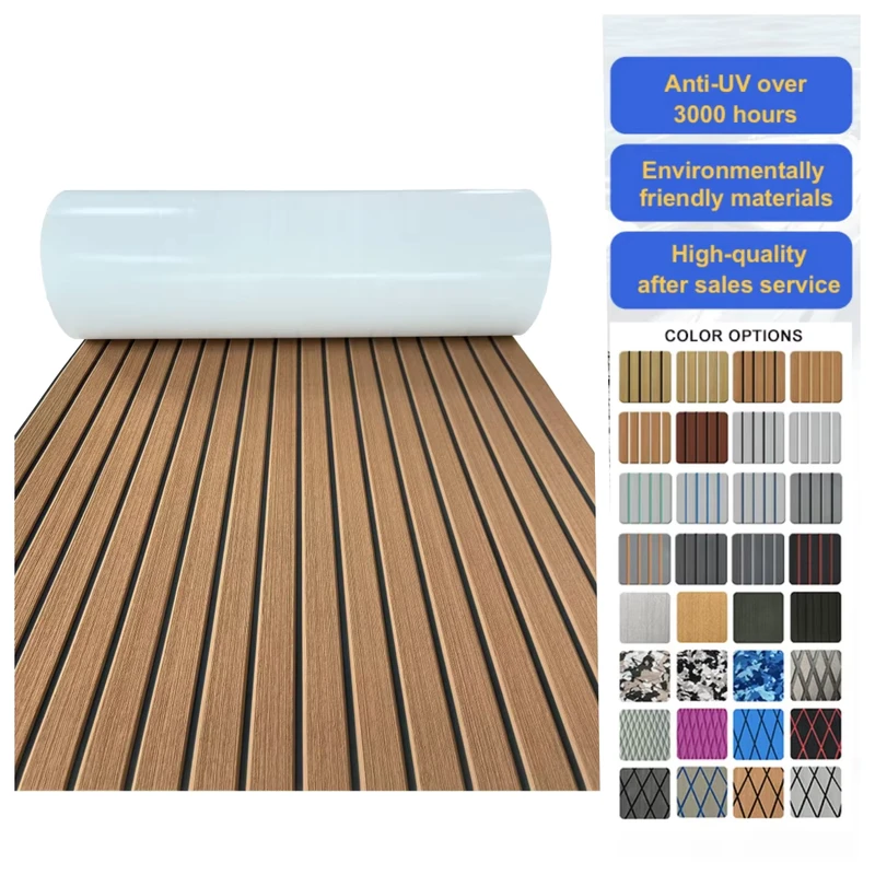 Customized Self Adhesive Floor Sea Eva Deck Boat Flooring of EVA Foam Teak Sheet Boat Decking for Outdoor Yacht Surfboards