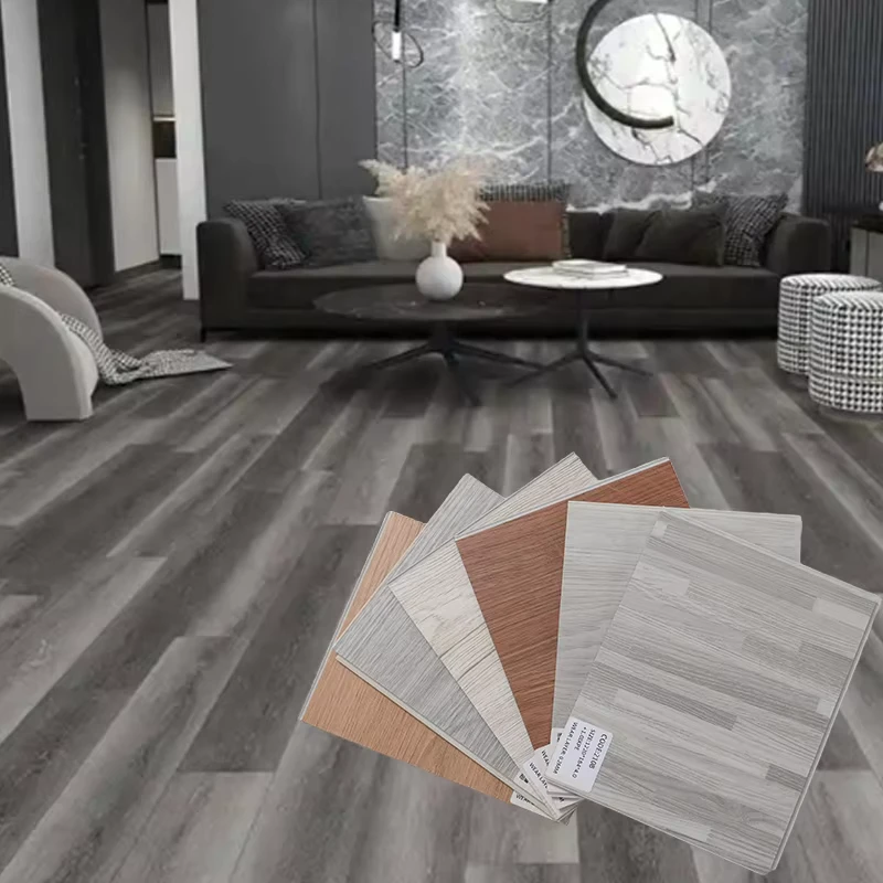 Customized Spc Click Flooring Pisos Spc Vinyl Flooring for Kitchen Bathroom Indoor Use