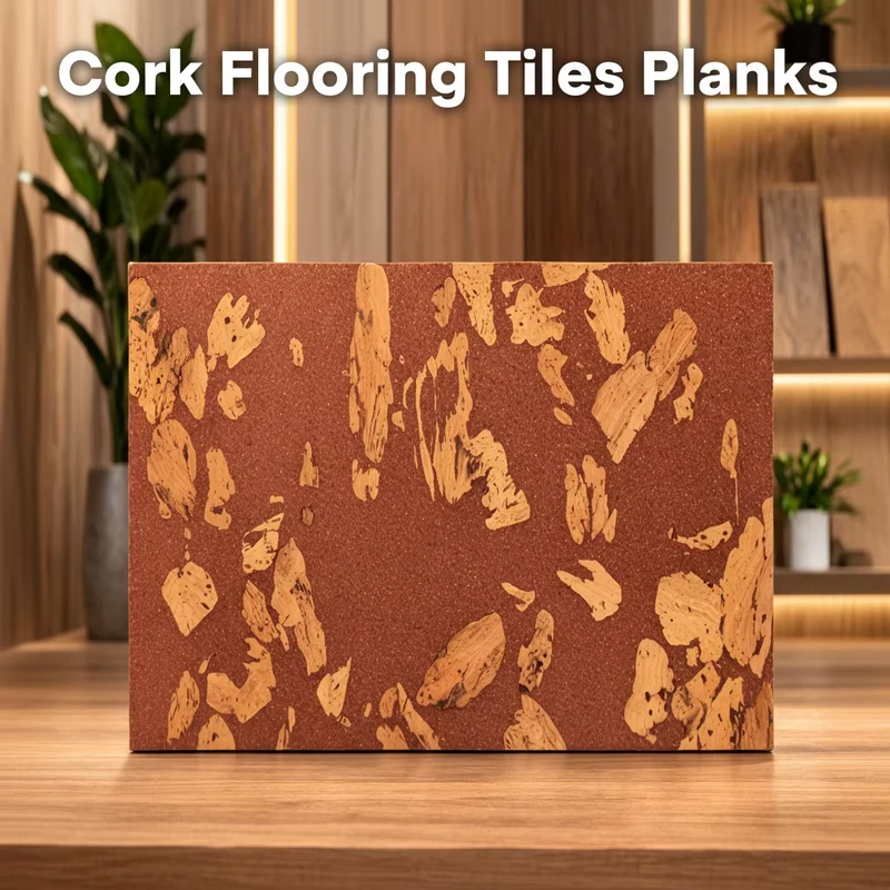 DINGYE Factory Direct Eco Friendly Waterproof Soundproof 4mm 6mm Self Adhesive Cork Flooring Tiles for Home Bedroom