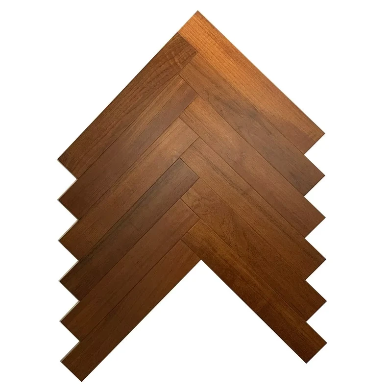 Dark Color Anti Slip Teak Herringbone Engineered Wood Flooring