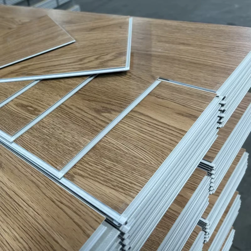 Dark Gray PVC Flooring Vinyl Plastic Grain SPC Flooring for Indoor Waterproof Plastic Lock Vinyl Flooring
