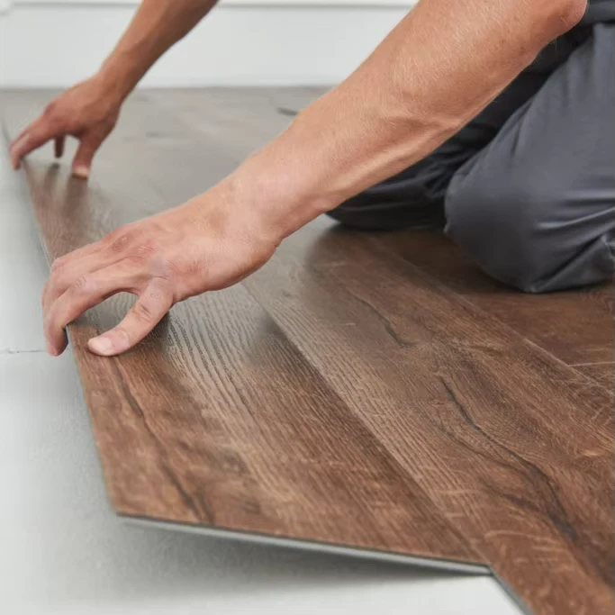 Dark Oak Wood Color Plank Flooring Vinyl SPC Flooring 4mm 5mm