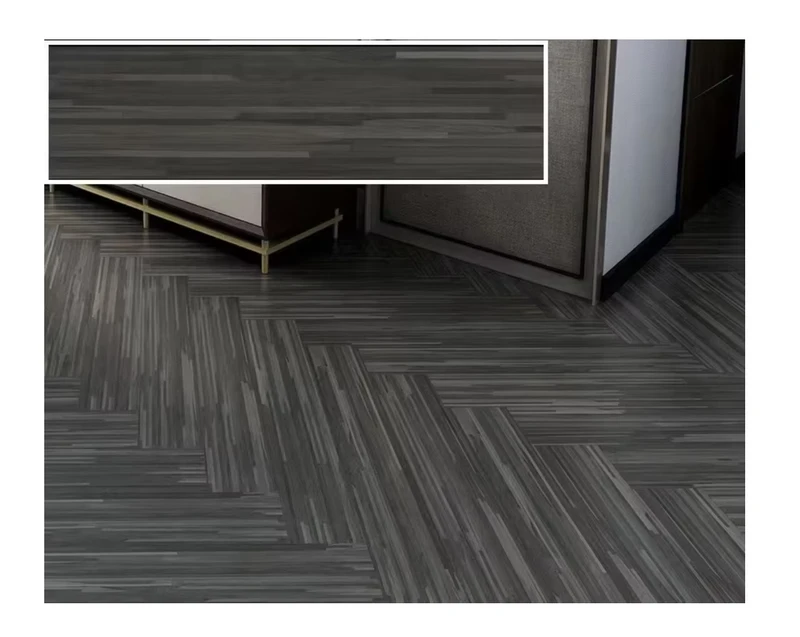 Dark Oak Wood Color SPC Vinyl Flooring 4mm 5mm Plastic Plank Flooring