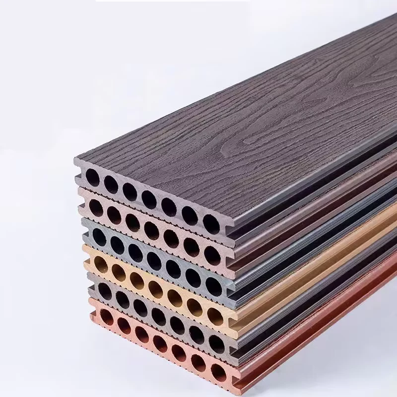 Decking Tiles Outdoor Flooring Waterproof Anti slip WPC Material Interlocking Installation Long lasting Color
