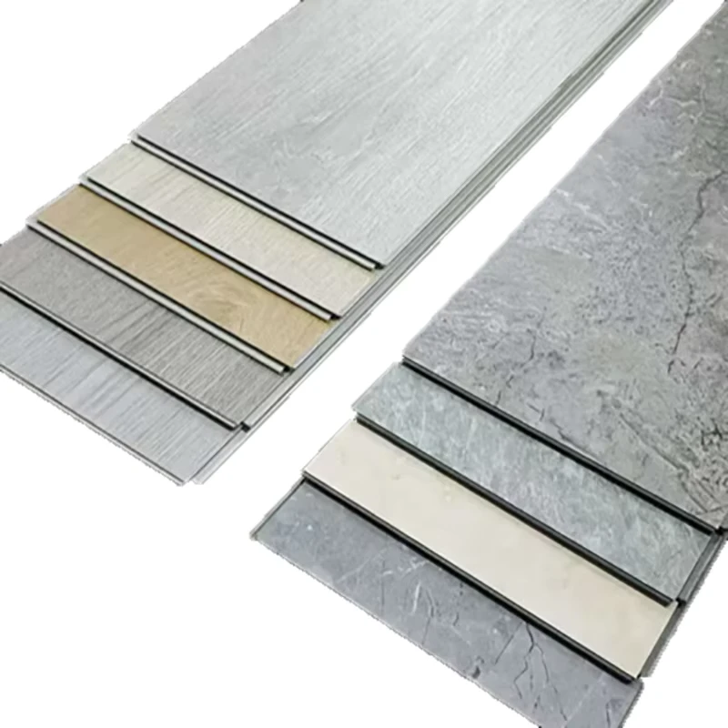 Decoration Floor SPC Vinyl Flooring Tiles Waterproof Floor Wood Grain Rigid Indoor Plastic Click Tiles
