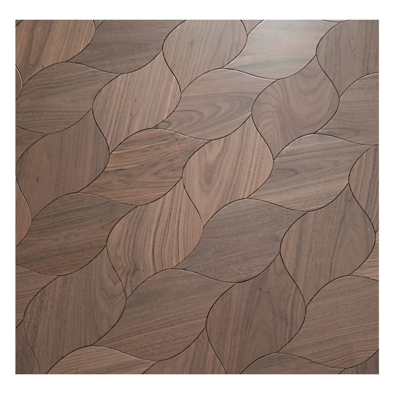 Decoration Oak Engineered Leaf Tiles for Floor Hardwood Patchwork Hybrid Flooring AB Surface Grading Engineered Flooring