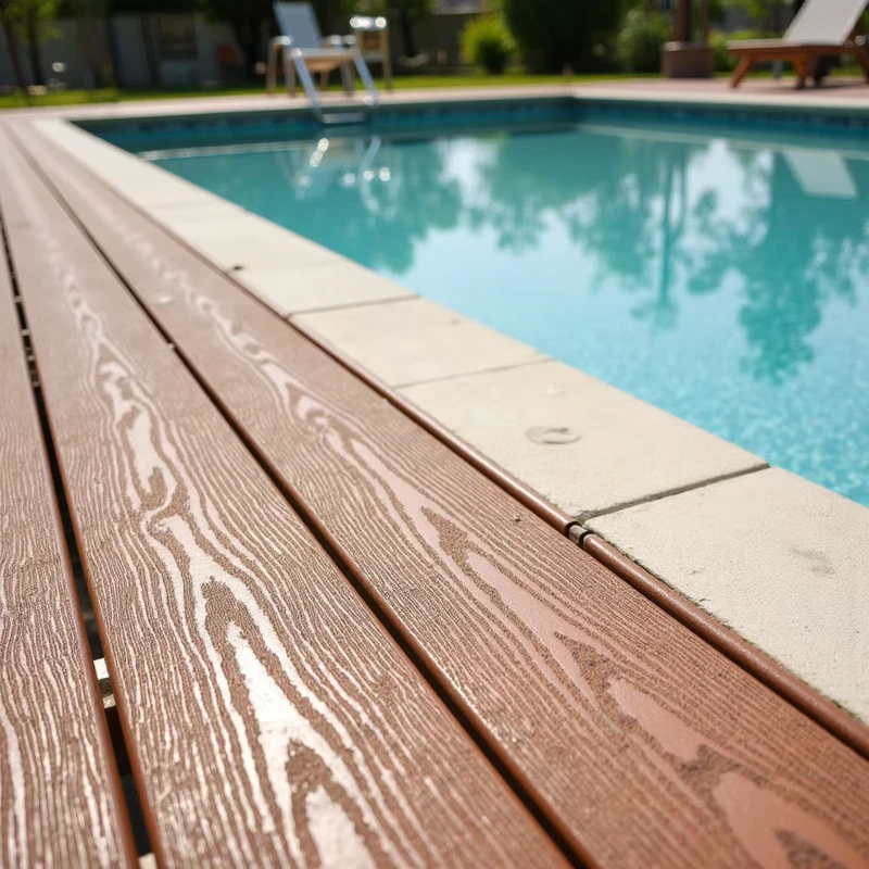 Dimensionally Stable Upgraded Generation Wpc Decking Tiles Composite Pvc Foam Decking for Outdoor Space