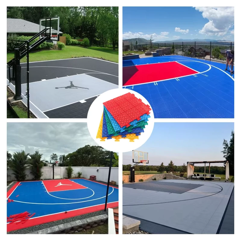 Discovery Court Interlocking PVC Fiba Plastic Indoor Basketball Sport Floor Mats Eco Friendly 10 Year Warranty