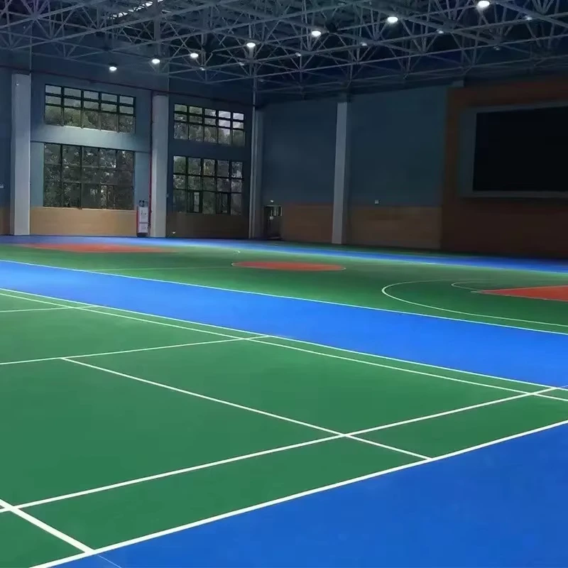 Duct Tape Installation Anti Slip Easy to Clean 4.5mm Professional PVC Sport Flooring for Billiards Hall