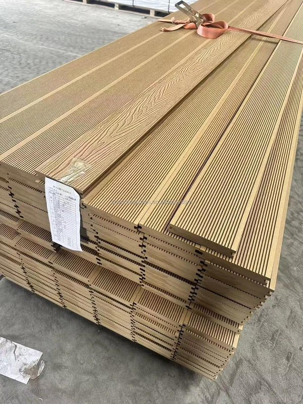 Durable Anti Fade WPC Outdoor Decking for International Hotel Patio Floor Use