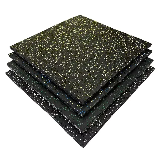 Durable Anti Slip SBR EPDM Material Rubber Flooring Tiles Fitness Floor Mat Sport Use Uport Uport 03 500x500x15mm CE Certified