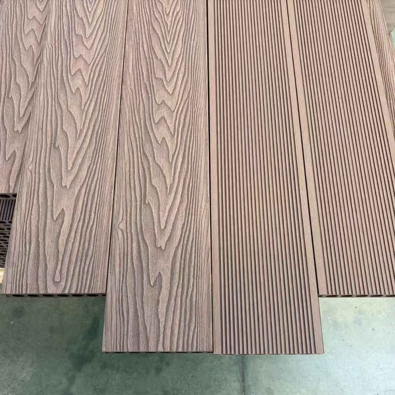Durable Classic Wood Plastic Composite Decking Boards Wear Resistant Weather Resistant for Hotel Pool Side