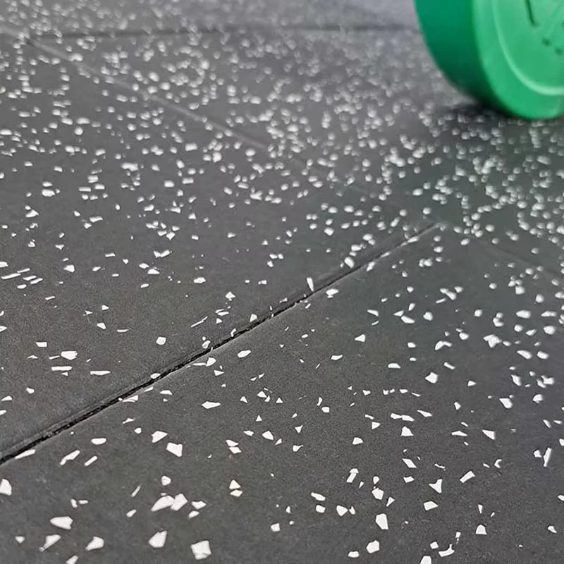Durable EPDM Rubber Gym Floor Tiles Shock and Noise Reducing Anti-Slip Flooring Waterproof Gym Rubber Flooring