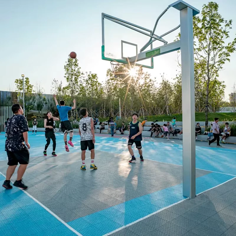 Durable Interlocking Waterproof Eco Friendly Soft Suspended Sports Flooring for Outdoor Basketball and Multi Purpose Courts