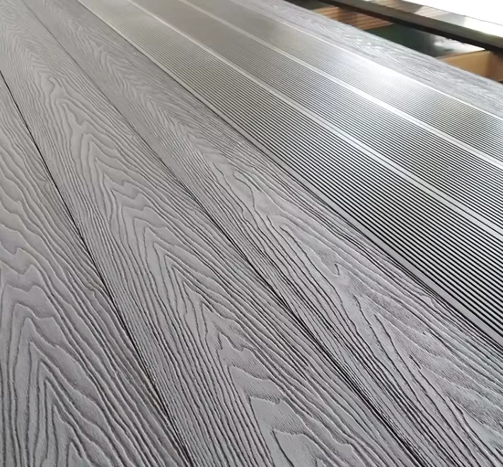 Durable Outdoor WPC Decking Flooring with Brushed Surface for Garden Use Modern Design Waterproof