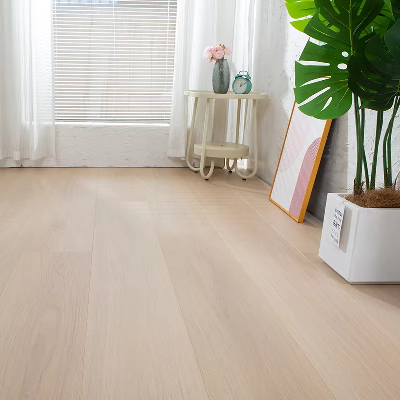 Durable Water-resistant Solid Wood Multilayer Engineered Wood Flooring High-Gloss Click Installation Modern Design Bathroom