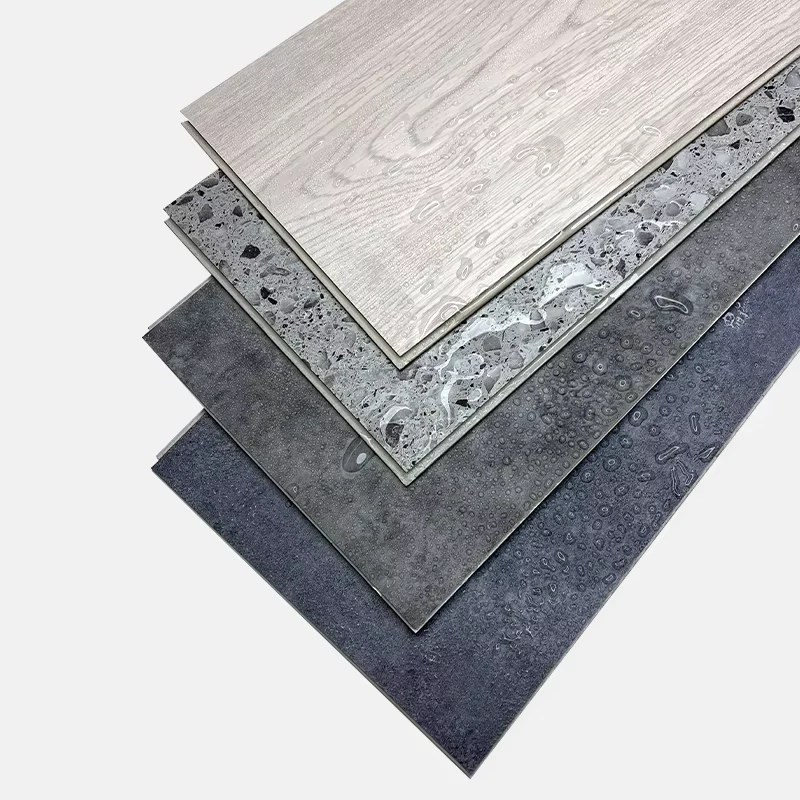 Durable Waterproof Laminated Flooring for Home Office Living Spaces Modern Plain Texture for Bedroom Kitchen School Mall Use