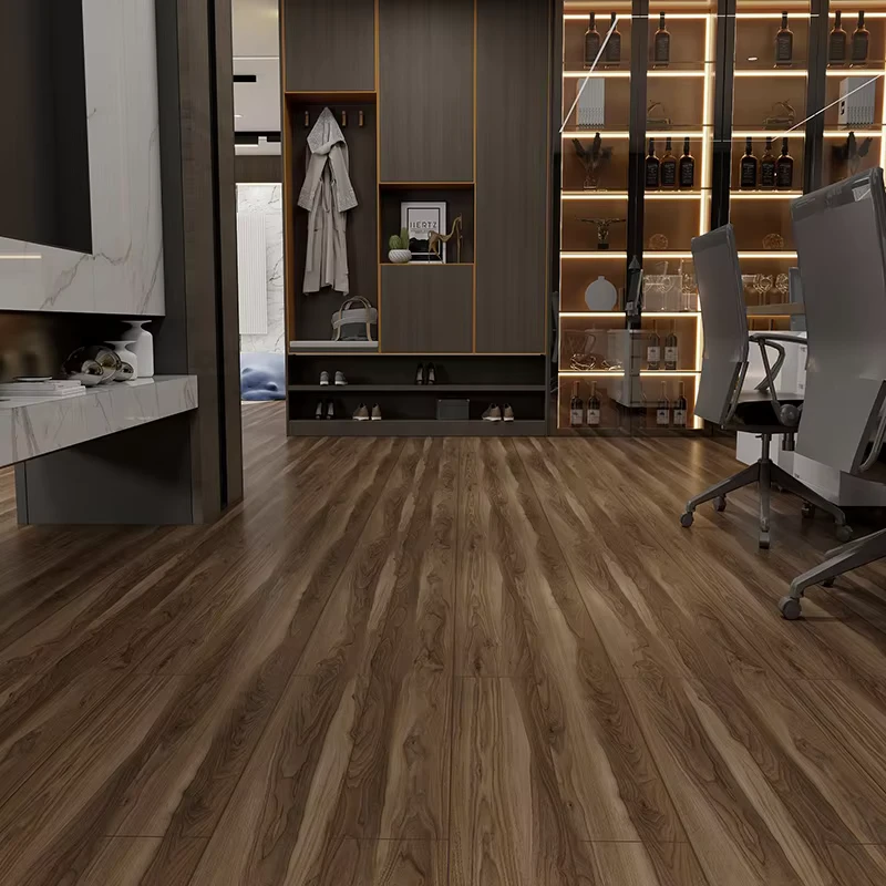 Durable Waterproof SPC Wood Plank 3mm 5mm Vinyl Flooring with Click System Plastic Floor Covering Parquet for Surface Treatment