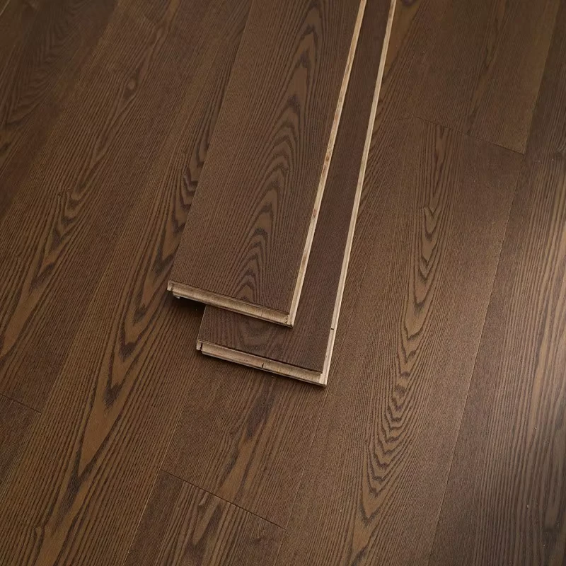 Durable Wide Plank Oak Engineered Hardwood Timber Three Layer Natural Flooring Home Apartment Commercial Interior