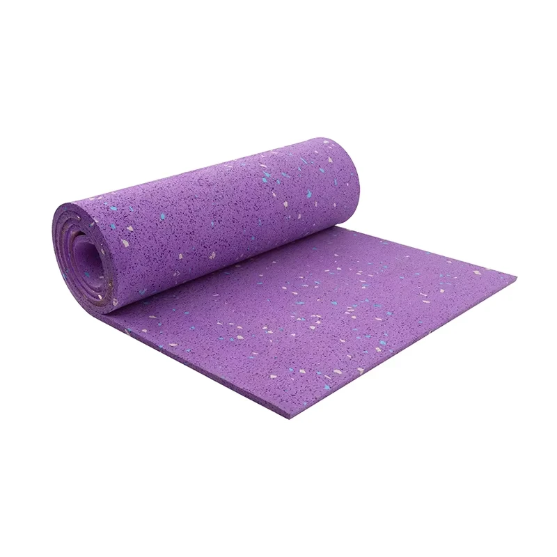 EPDM Purple Rubber Flooring Tiles for Gym Fitness Protective Flooring Recycle Rubber Mats