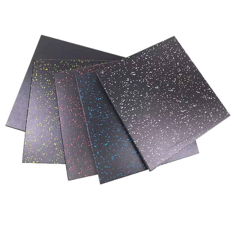 EPDM Rubber Fire Proof Gym Floor Mat 15-50mm Thickness Indoor Protective Fitness Rubber Tiles Flooring