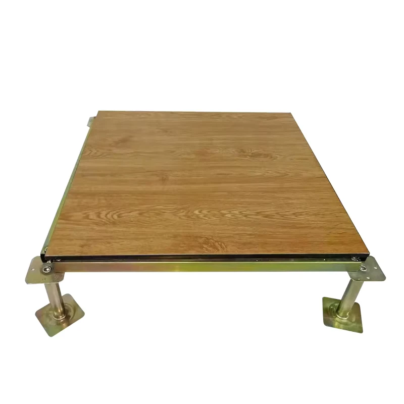 ESD Safe Fire Resistant Anti Static Wood Grain Hpl Surface Raised Access Floor System for Data Center