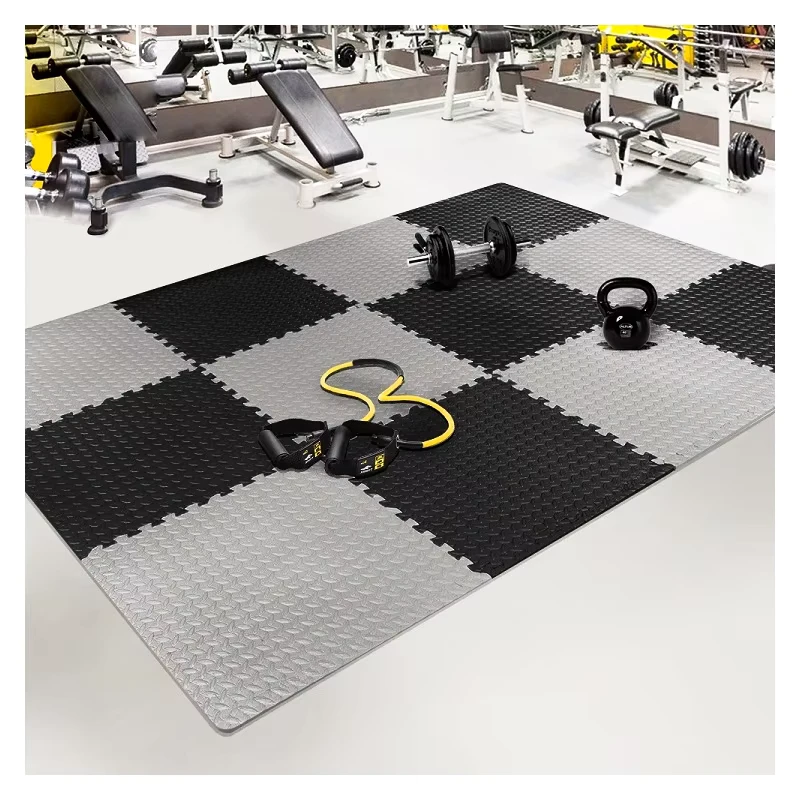 EVA Foam Fitness Interlocking Floor Mats 60*60cm Anti slip Easy to Clean for Professional Gym Training