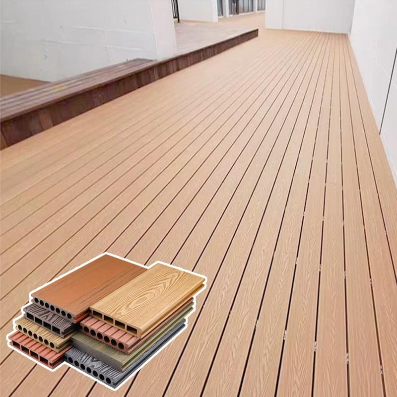 Easily Install WPC Co Extrusion Flooring Exterior Eco Friendly Wood Plastic Composite WPC Terrace Decking