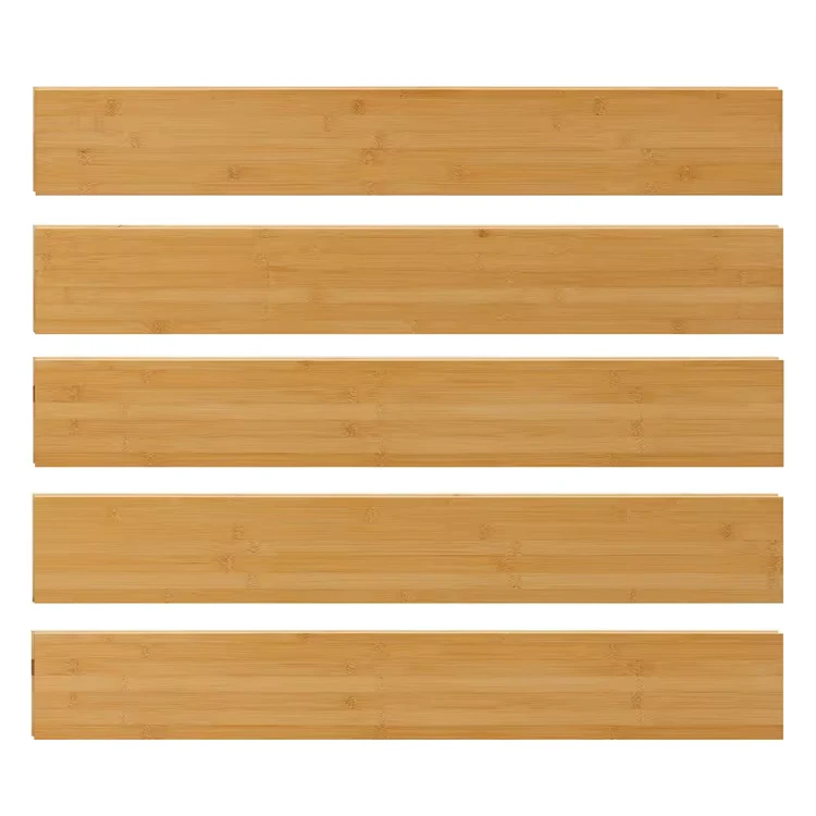 Easy DIY Solid Wood Flooring Planks Interlocking Solid Bamboo Flooring for Living Room Dining Room and Bedrooms