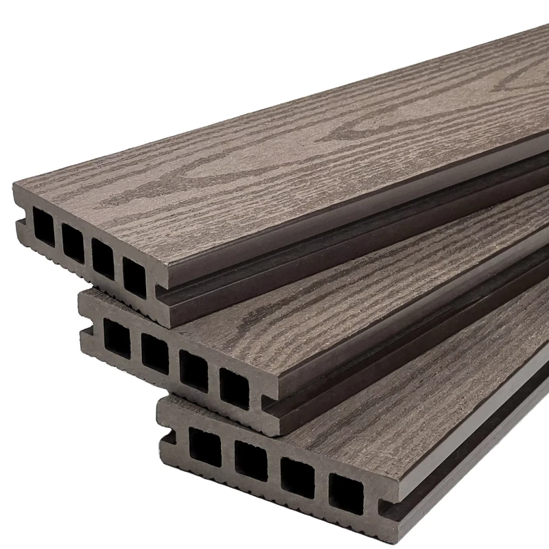 Easy Install Hollow WPC Wood Plastic Composite Decking Water proof Flooring Boards for Outdoor Pool Garden Balcony Patio Terrace