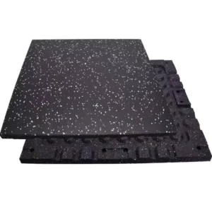 Easy Installation Interlocking Gym Mat Rubber Flooring Tiles Good Strength SBR EPDM Protective Indoor Indoor Protective Flooring