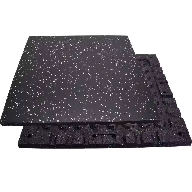 Easy Installation Interlocking Gym Mat Rubber Flooring Tiles Good Strength SBR EPDM Protective Indoor Indoor Protective Flooring